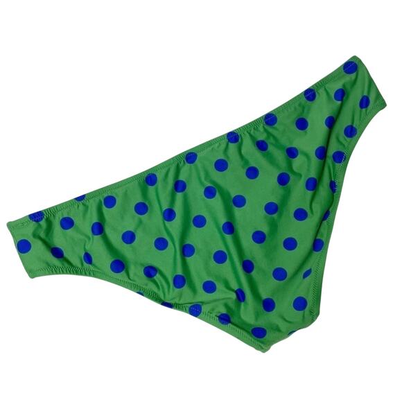 J. Crew Polka Dot Green Hipster Bikini Bot… - Picture 3 of 5
